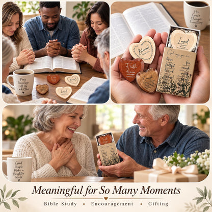 ⏳ Limited-time 49% OFF - ✝️🎁 Christian Pocket Heart Gift Set (Set of 12)