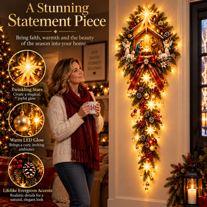 ✝️ Bethlehem Light of Hope™ – Lighted Nativity Wall Decor