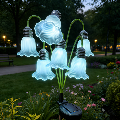 📢49% OFF !! ⏰Solar Flower Lights Outdoor Garden Decorations