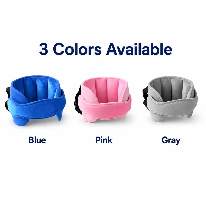 ⭐ Kids Car Seat Head Support Strap | Toddler Sleep Head Stabilizer for Car Travel