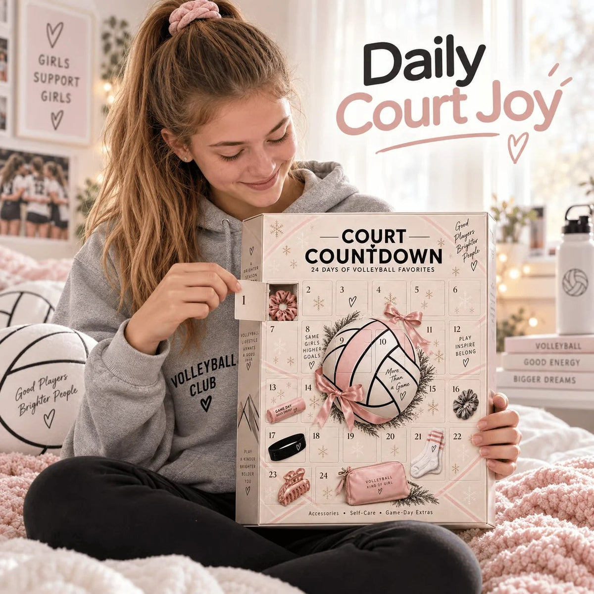 ⏳ Last Day 49% OFF – 🏐 2026 Volleyball Advent Calendar | 24 Mystery Doors with Sporty Surprises for Players & Volleyball Fans 🎁
