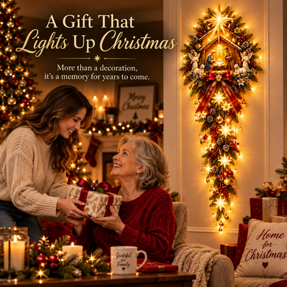 ✝️ Bethlehem Light of Hope™ – Lighted Nativity Wall Decor