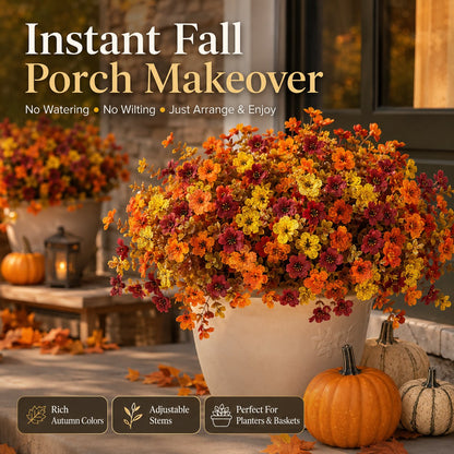 🍂 Fall Porch Faux Flower Bundles