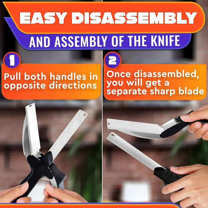 ⚡50K+ SOLD - 2-in-1 Kitchen Scissors with Built-in Cutting Board