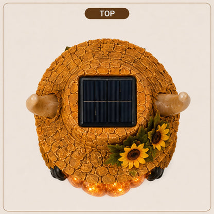🐮🎃Solar Highland Cow Pumpkin Light