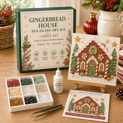🔥Last Day 50% OFF - 🎄 Christmas Sea Glass Art Kit
