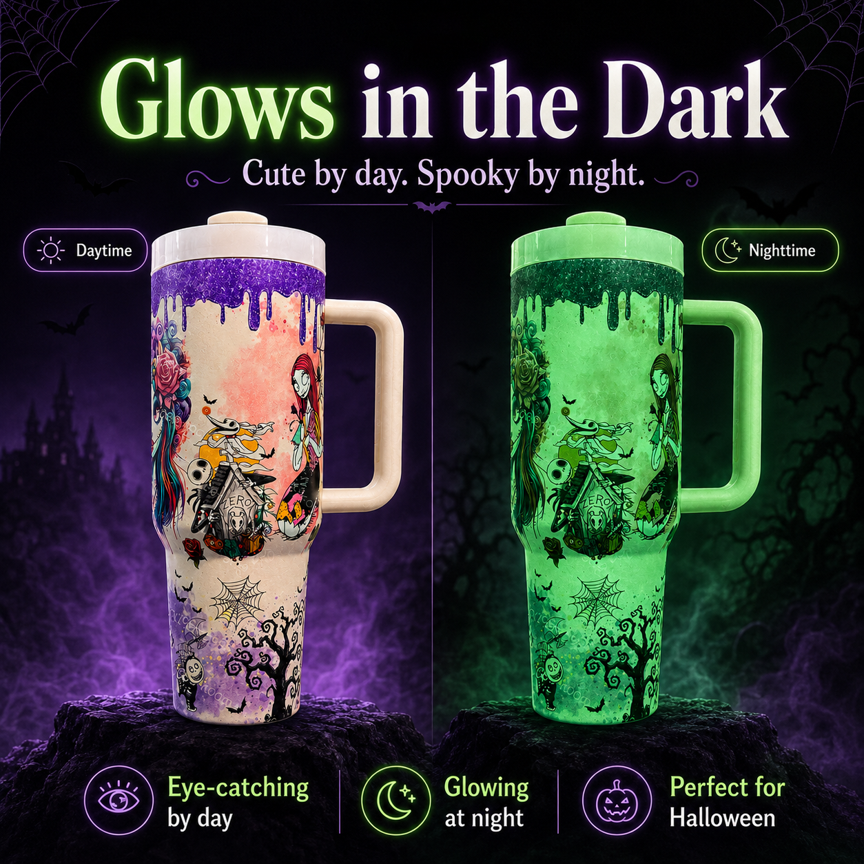 ⏳Time Limited 50% Off⏰-🎃💀Halloween Skeleton Tumbler