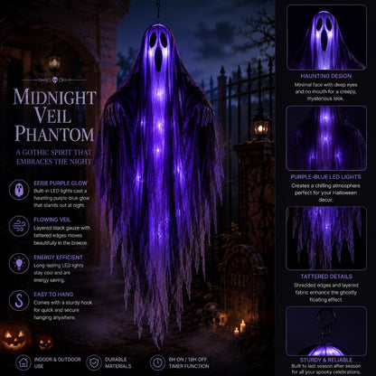 👻🌙 Hauntingly Beautiful Floating Ghost Lights – 4-Style Halloween Collection
