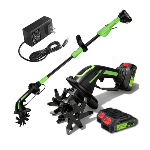Zavrlygoods™ Multifunctional 2-in-1 Cordless Tiller & Cultivator with Telescopic Pole