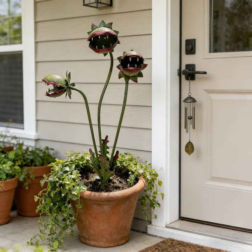 🔥Whimsical Metal Carnivorous Plant Garden Stake
