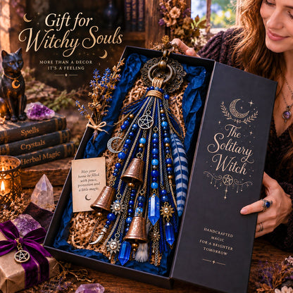 🔮Witchy Door Charm | Bells, Crystals & Celestial Hanging Decor