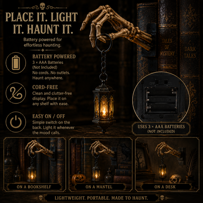 💀Skeleton Hand Lantern Shelf Light™