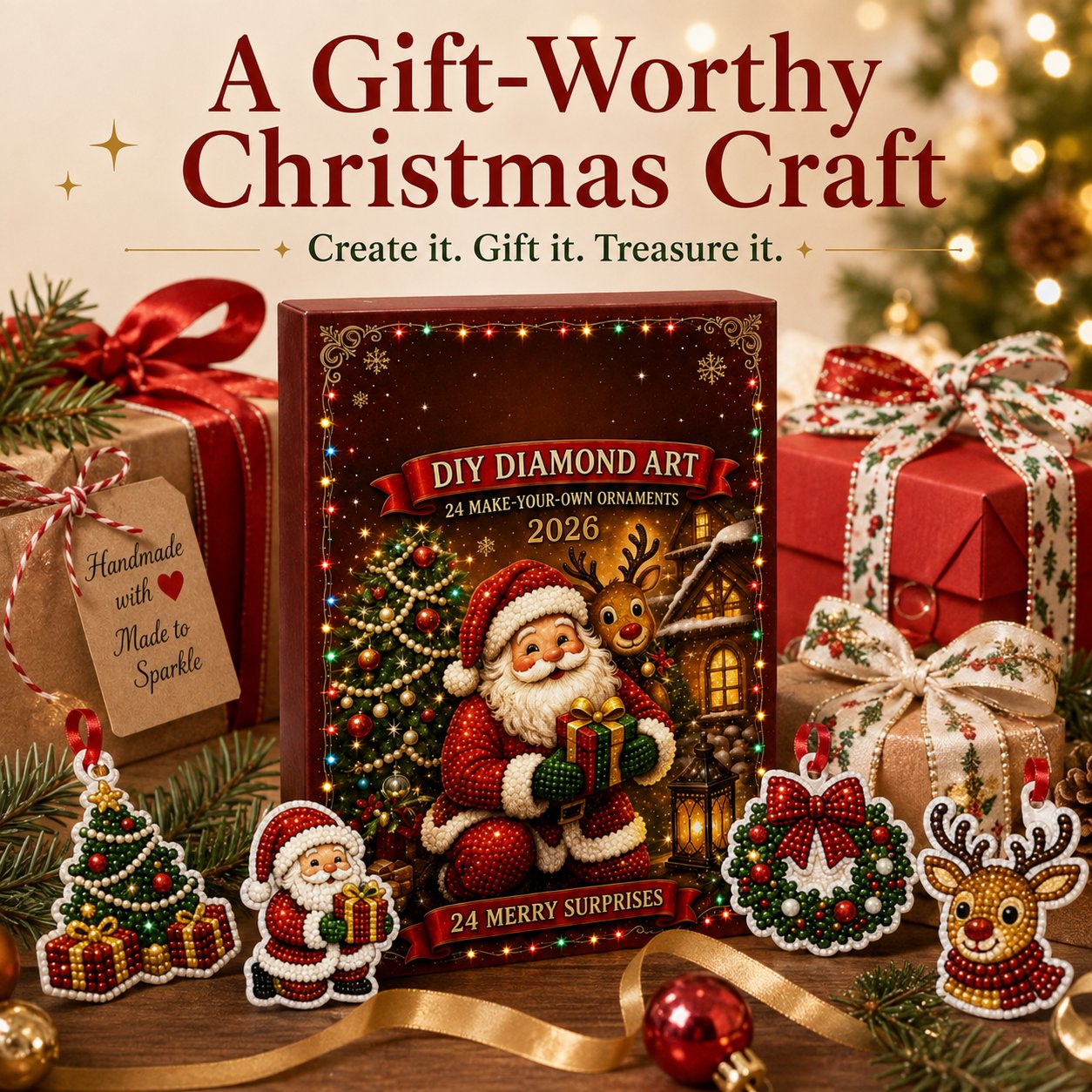 🔥Last Day 49% OFF - 🎄🎅 24 Christmas Ornaments To Make & Hang