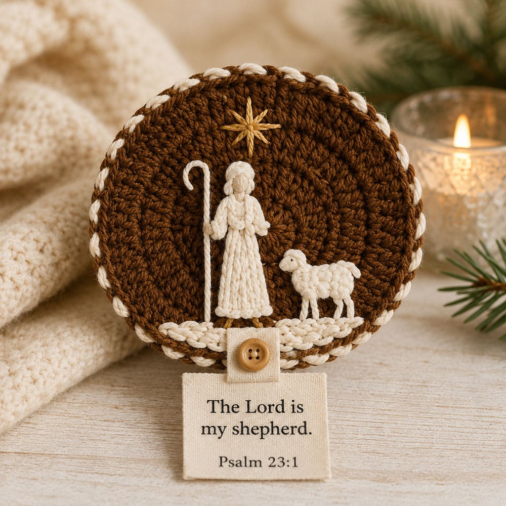 🔥LAST DAY 49% OFF - 🧶Nativity Crochet Coaster DIY Kit