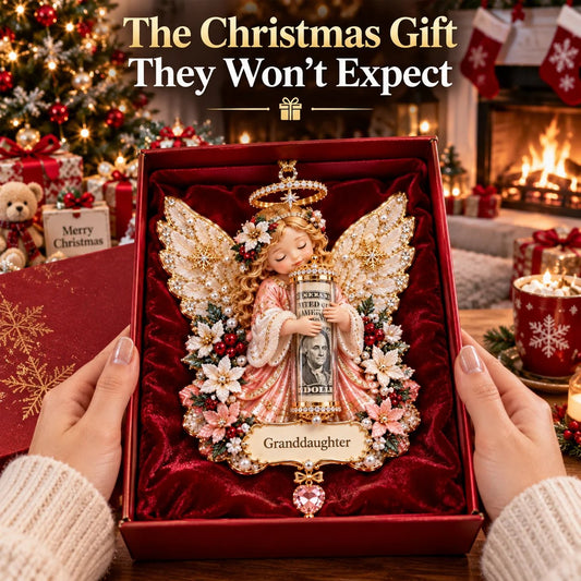 ⏰ LAST DAY SALE 49% OFF! 👼💵 3D Angel Christmas Cash Gift Ornament – Holiday Money Holder Keepsake ✨