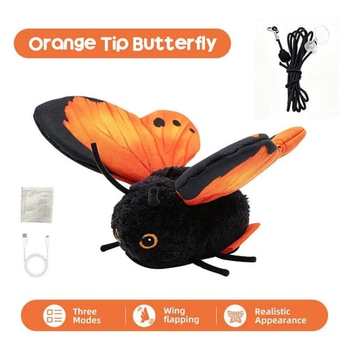 🎁2026 New Arrivals 49% OFF💥Smart Sensing Flapping Butterfly Toy for Cats – Auto-Motion Activation, Realistic Flutter & Endless Play 🦋