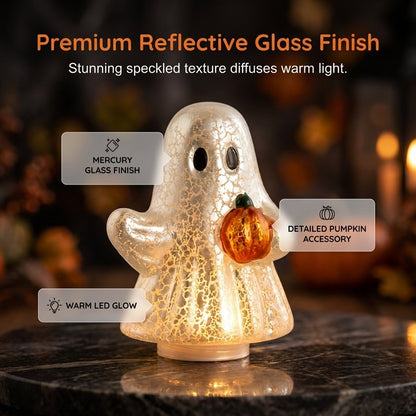 ⚡Light-Up Mercury Glass Ghost Figurines