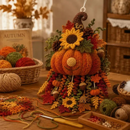 🔥LAST DAY 50% OFF - 🧶 DIY Seasonal 3D Crochet Door Hanger Kit Collection | Coordinated Yarn, Filling, Accessories & Step-by-Step Instructions Included 💕