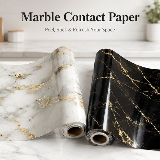 Gold Marble Pattern Self-Adhesive Wallpaper Roll