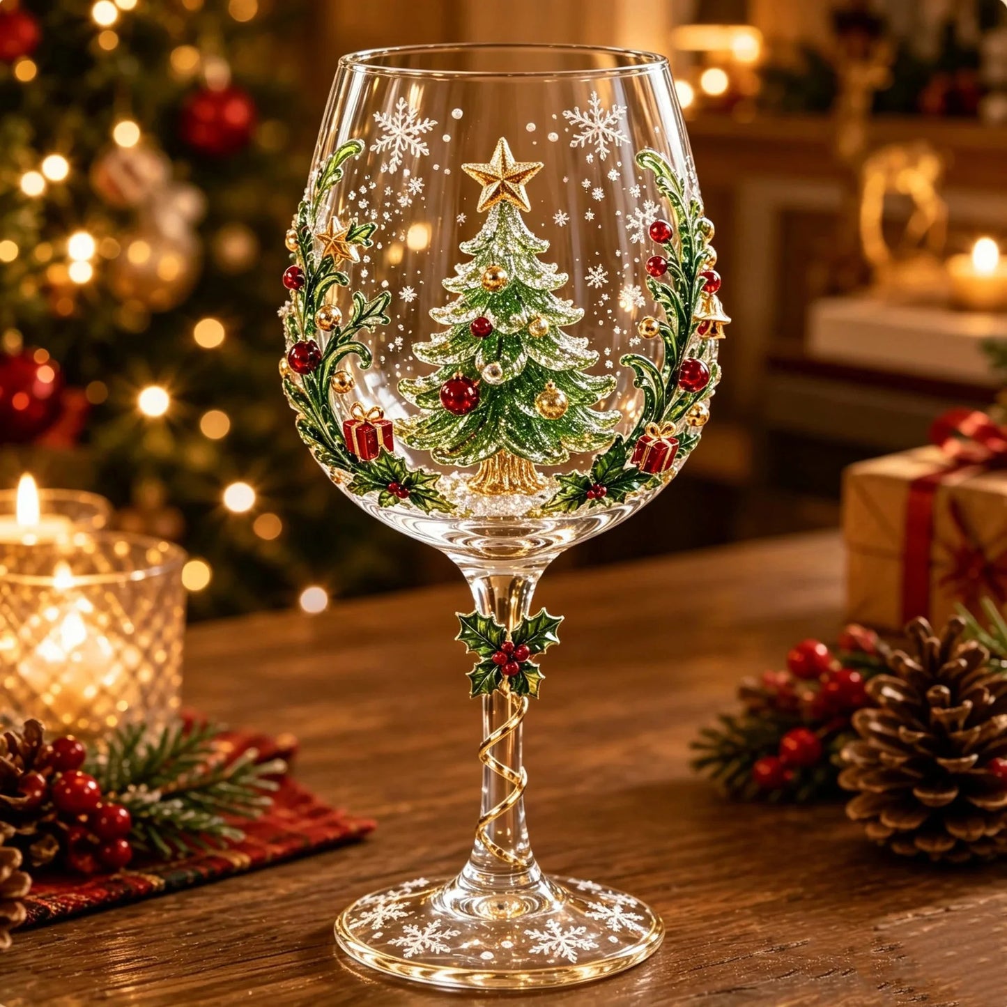 🎄 3D Christmas Glass Collection | Premium Clear Glass with Raised Holiday Designs & Sparkling Snowflake Details ✨