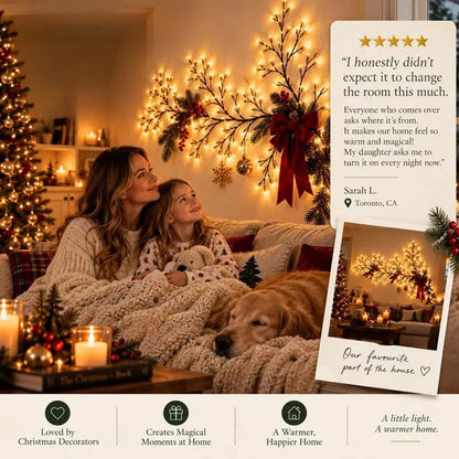 ✨ Flexible LED Branch Lights | Remote-Controlled Holiday Wall Decor