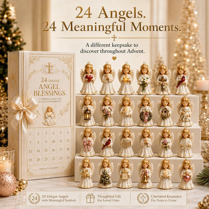 🔥HOT SALE🔥⏳ Last Day 49% OFF – 👼 24-Day Angel Christmas Advent Calendar | 24 Unique Faith-Inspired Angel Ornaments with Hanging Loops for Daily Advent Surprises & Tree Display 🎄✨