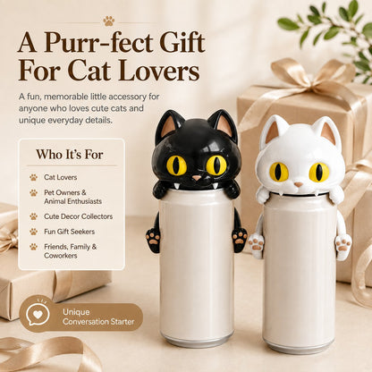 🐱 Cat Can Cover – The Cute Feline Drink Companion That Makes Every Sip More Fun