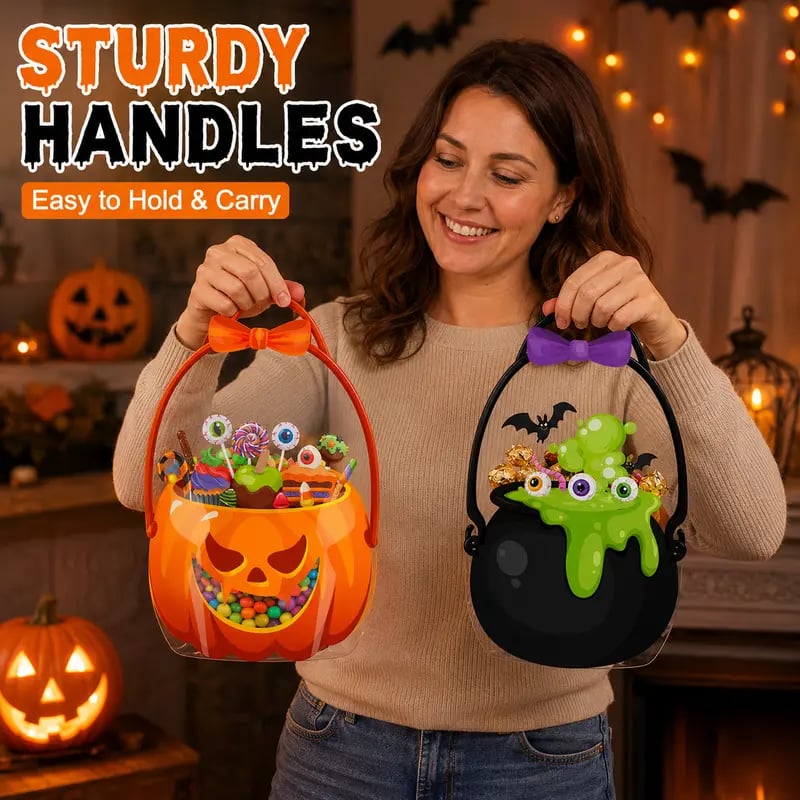 🎃 Halloween Goodie Bags – 10/30/50/100 Pcs Treat Bags 👻🧡
