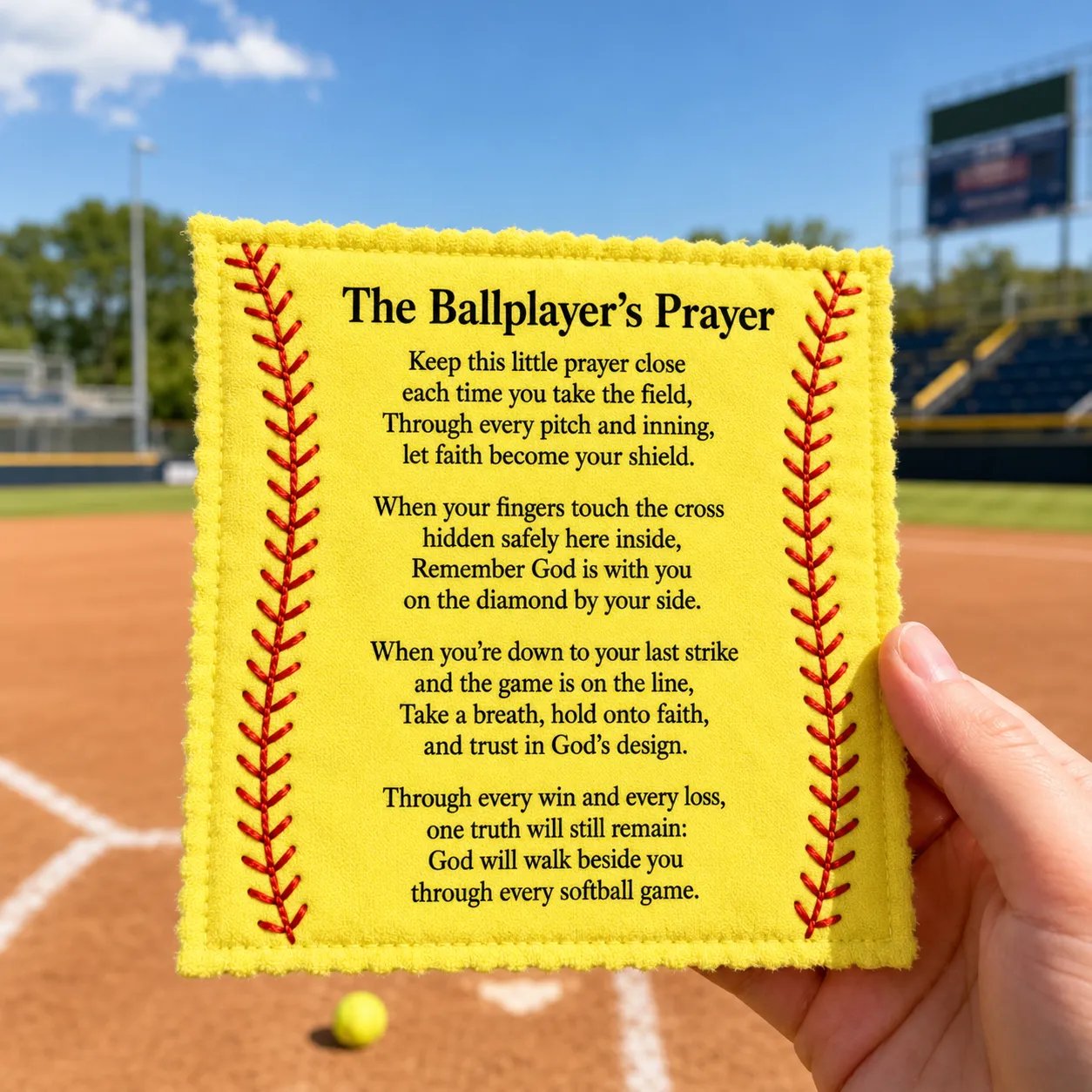 ⚾ Last Day 50% OFF - Baseball Prayer Pocket Quilt