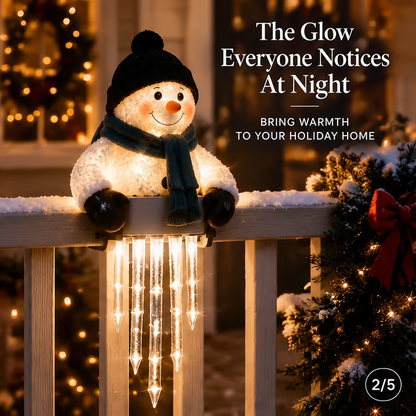 ⛄Winter Glow Snowman Icicle Light Decor