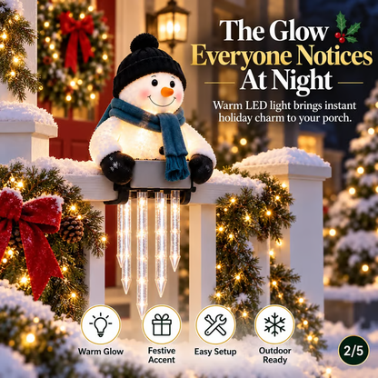 ⛄Winter Glow Snowman Icicle Light Decor