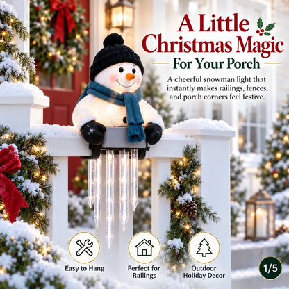⛄Winter Glow Snowman Icicle Light Decor