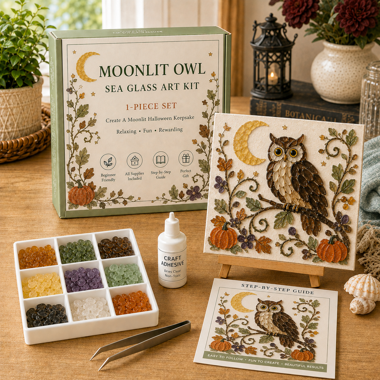 🎃 Halloween Sea Glass Art Kit