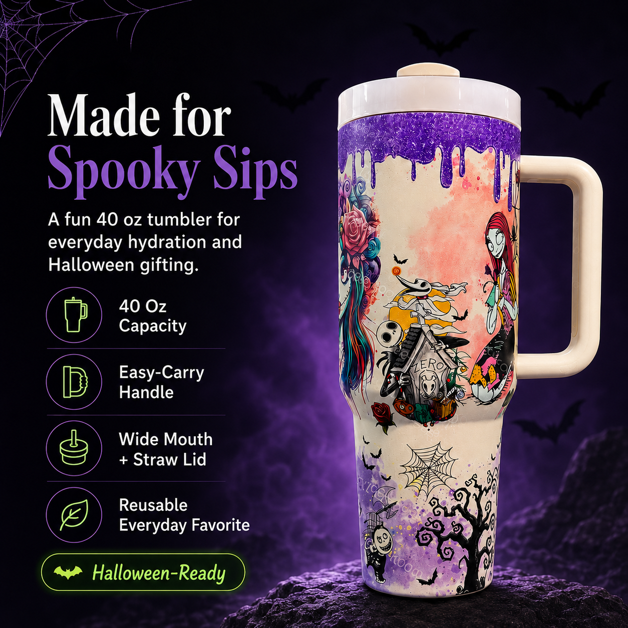 ⏳Time Limited 50% Off⏰-🎃💀Halloween Skeleton Tumbler