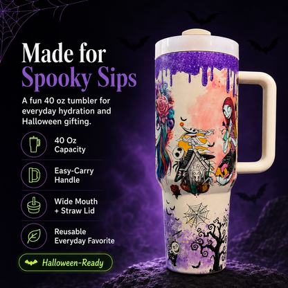 ⏳Time Limited 50% Off⏰-🎃💀Halloween Skeleton Tumbler