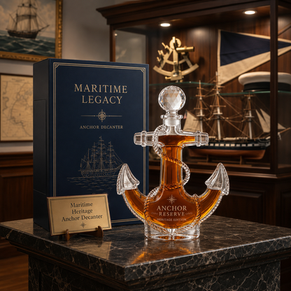⚓️America’s 250th Anniversary Nautical Anchor Decanter – Maritime Whiskey Bottle