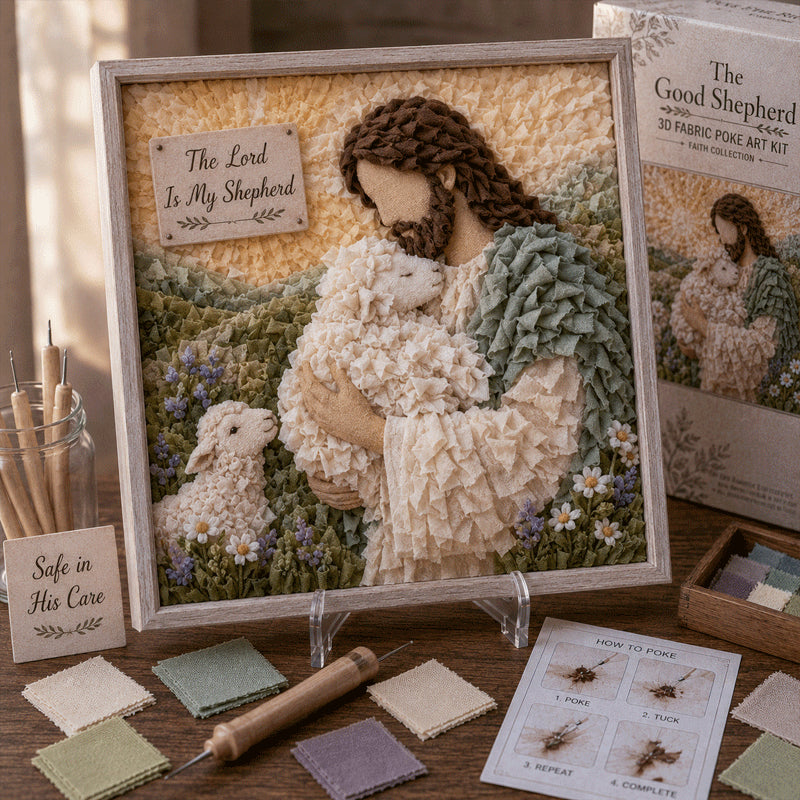 🔥50% Off Last Day🔥✝️ 3D Christian Fabric Poke Art Kit