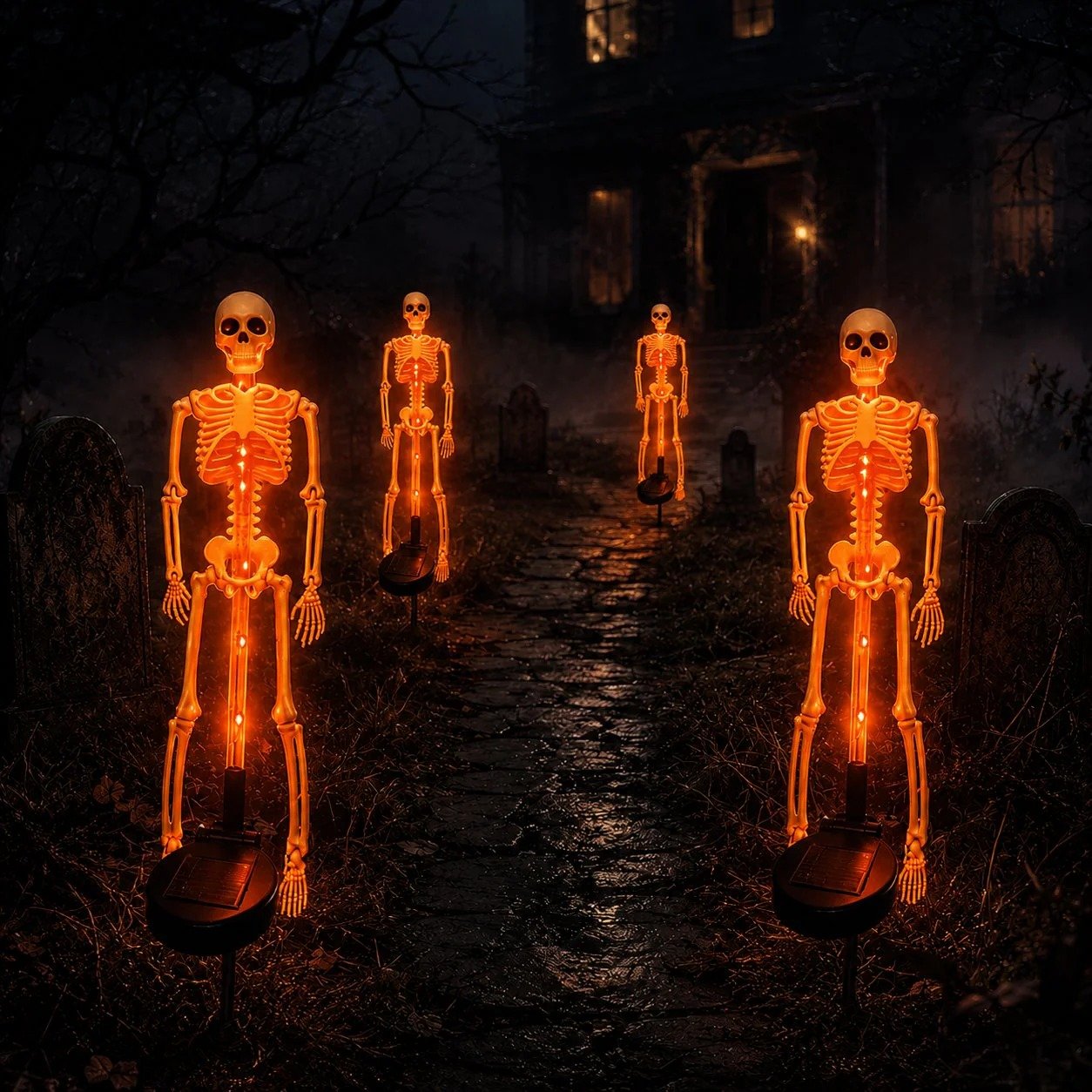 🔥Hot Sale - 49% OFF🎉Solar Skeleton YardStake