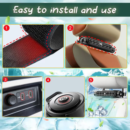 🔥Rechargeable Car Seat Cooling Fans