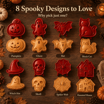 🎃 8-Piece Halloween Mini Hand Pie Mold Set