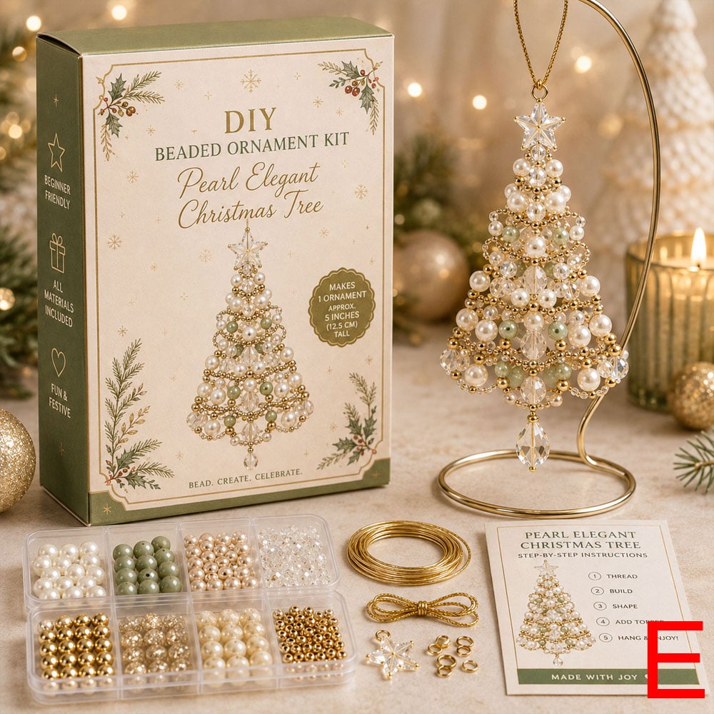 DIY Christmas Tree Beaded Ornament Kit