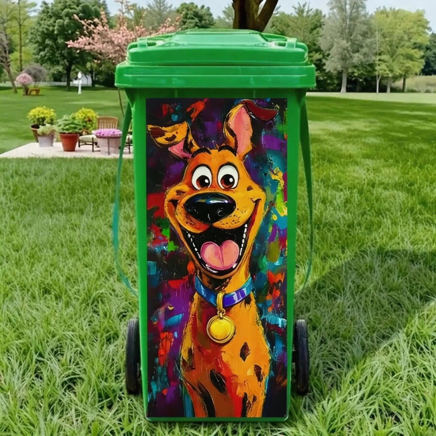 ⏳ Last Day 49% OFF – Creative Trash Can Sticker with Colourful Cartoon✨