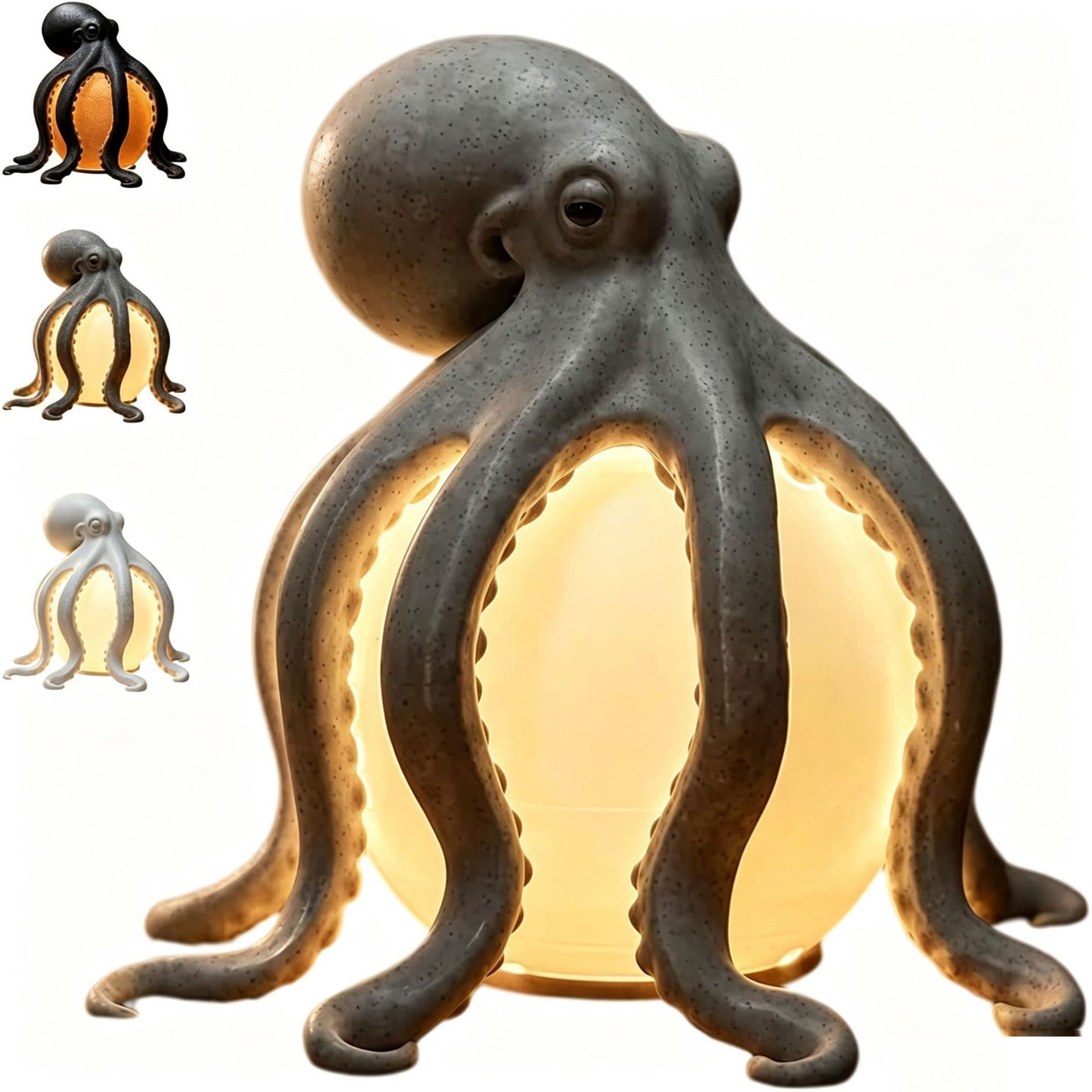 🎁🎉Last Day 49%OFF🌟🐙 Ocean Sculpture Octopus Ambient Table Lamp