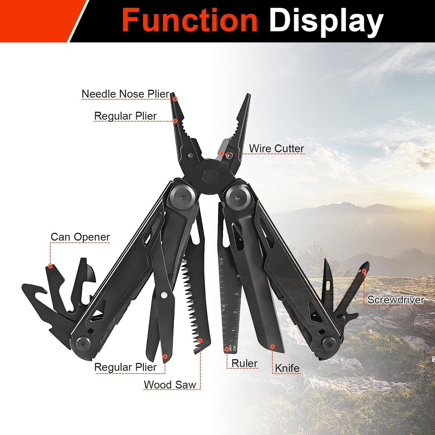 28-in-1 Stainless Steel Multi-Tool