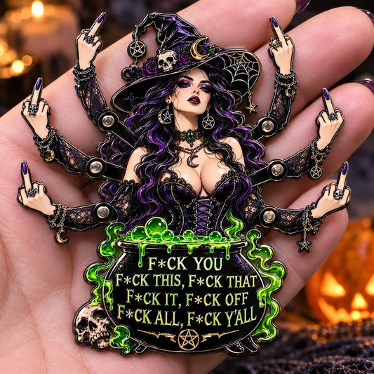 (🎁Last Day 49% OFF)🧙‍♀️✨Sassy Witch Enamel Pin Brooch