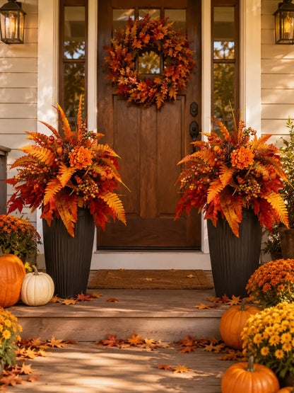 🍂LAST DAY SALE 50% OFF🍂Autumn Harvest Floral Garden Stake Arrangement