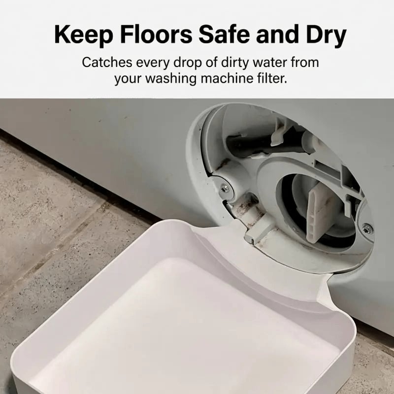 ✨🧺Keep Utility Room Floors Drier On Laundry Days - Washing Machine Drip & Drainage Tray💧