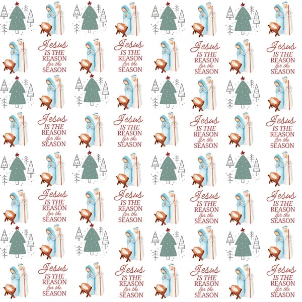 Christmas Blessings Wrapping Paper