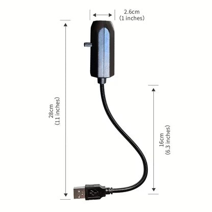 Halloween LED Projection Light | 360° Rotatable USB Horror Atmosphere Lamp