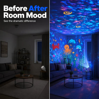 💡Rotating Christmas Projector Bulb | 16 Patterns